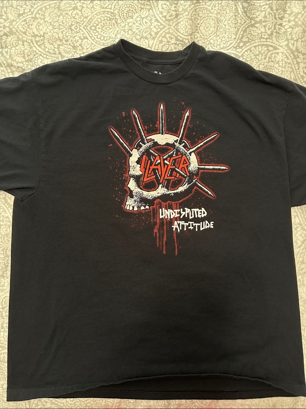 Slayer Undisputed Attitude Black Graphic T-Shirt
